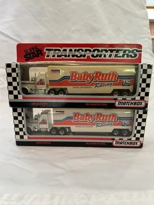 Baby Ruth Jeff Burton 1993 transportador y caja de fósforos de coche Foto 1 de 2
