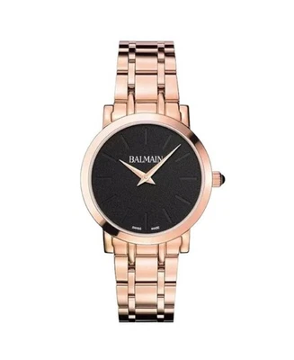 BALMAIN 女士模拟石英休闲手表经典礼服黑色表盘防水轮盘 — 第 1/3 张图片