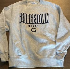 Vintage Champion Reverse Weave Georgetown University Hoyas Hoodie Large - Bild 1 von 5