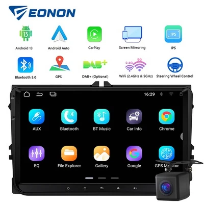 9" Autoradio Android 13 CarPlay Navi WiFi Für VW GOLF 5 6 Passat Polo Jetta Bora - Bild 1 von 4