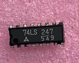Panasonic 74LS247 BCD-to-Seven-Segment Decoder/Treiber integrierte Schaltung - Bild 1 von 1