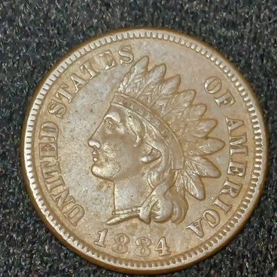 1884 Indian Head Cent/Penny ~ Better Date Coin  - Image 1 of 2