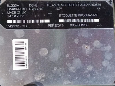 9650360280 CENTRALINA MOTORE / 6628 PER PEUGEOT PARTNER MONOSPACE 5_, G_ 1.9 D - Immagine 1 di 4