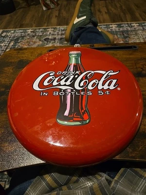 Letrero botón Coca-Cola 12" Foto 1 de 4