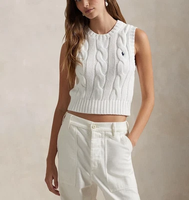 Polo Ralph Lauren Women's Vest Size M / 38 Knitted 211959295001 - Image 1 of 4