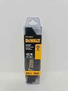 DEWALT Reciprocating Saw Blade Set 6 Inch 14TPI Metal DWA4186B25 Pack of 25 - Picture 1 of 2