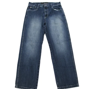 Pantalones de mezclilla Southpole vintage para hombre 36x32 azul lavado oscuro grunge emo skate holgados 4180 - Imagen 1 de 13