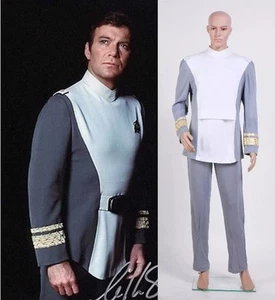 Star Trek Admiral Kirk Outfit Man Costume Cosplay Halloween Carnival Uniform - Picture 1 of 11