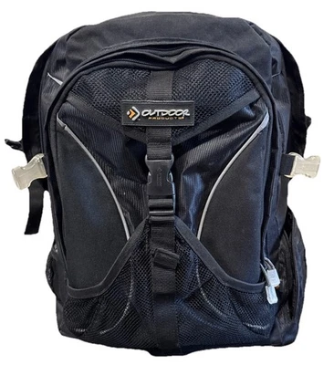 Mochila de productos para exteriores mochila bolsa para cámara de computadora varios bolsillos negro profundo Foto 1 de 4