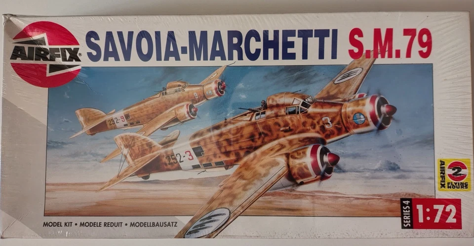 Savoia Marchetti SM.79, scala 1/72, marca AIRFIX, scatola sigillata - Immagine 1 di 1