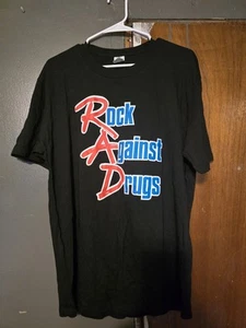 Very Rare 1980s MTV Rock Against Drugs Shirt Size XL - Picture 1 of 2