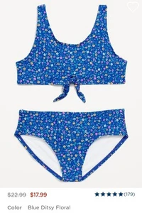 NEW with tags Old Navy girls swim suit size XXL (18) bathing bikini UPF 40+ - Picture 1 of 3