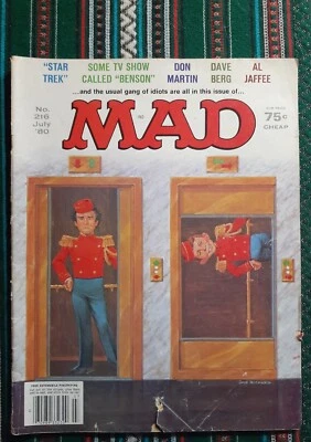Mad Magazine No. 216 July '80 The Magazine Of The Loud Minority VG+ Condition - Image 1 of 2