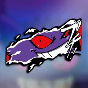 Pokemon Gengar Vinyl Car Sticker for Car Windows, Bumpers, Laptops, and Luggage - Bild 1 von 5
