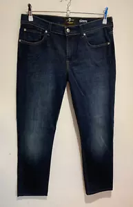 7 For All Mankind Denim Jeans Size 34 W 36 L 32 VGC Cotton Zip Fly Slimmy - Picture 1 of 10