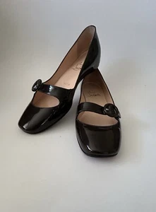 Echte Christian Louboutin schwarze Lackleder-Flats Gr. 37,5 - Bild 1 von 10
