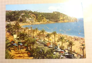 Spain 1980 Promenade and Palm Trees Postcard, with stamps - Bild 1 von 2