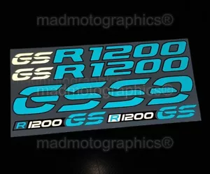 R1200GS adesivi carenatura riflettente decalcomanie BMW R1200 GS Adventure custodia top blu - Foto 1 di 5