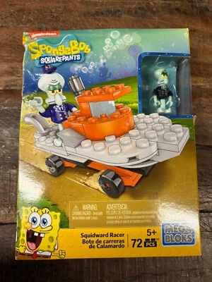 Mega Bloks CNP24 SpongeBob SquarePants Squidward Racer 72 Pc NEW DAMAGED BOX - Image 1 of 3