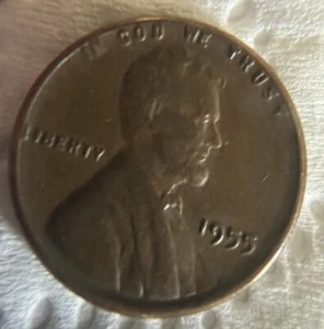 1955 Wheat Penny Offset Die Strike Errors ‘L’ ‘IN’ ‘W’ on Rim Poor Mans Double - Picture 1 of 6
