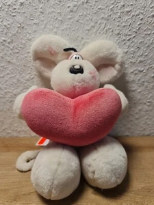 Diddlmaus Plüschtier – ca. 20 cm – Kuscheltier / Stofftier – weiß - Bild 1 von 1