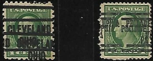 USA TWO PRECANCELS - DOUBLE PRINTED - Picture 1 of 1