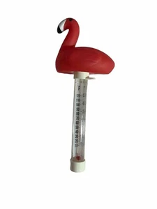 Floating Thermometer for Swimming Pool Hot Tub Water Flamingo 20°-120° Pink - Picture 1 of 10