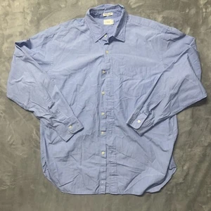 Camisa de vestir J.Crew para hombre 16-16,5 azul a rayas con botones oficina comercial  - Imagen 1 de 14