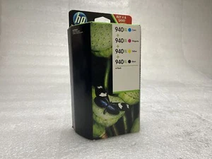 HP inc. Combo 4er-Pack 940XL schwarz hohe Ausbeute, Cyan, Magenta & Gelb. Neu versiegelt - Bild 1 von 3