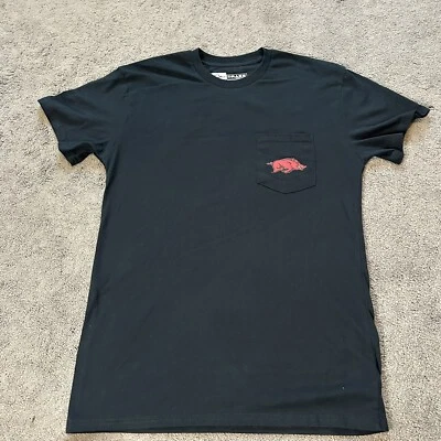 Drake Men’s M Black Arkansas Razorbacks Pocket T Shirt - Image 1 of 4