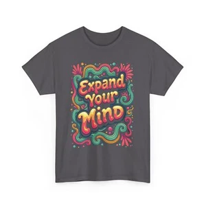 Camiseta Psicodélica "Expand Your Mind" - Camiseta Gráfica Retro Colorida - Imagen 1 de 5
