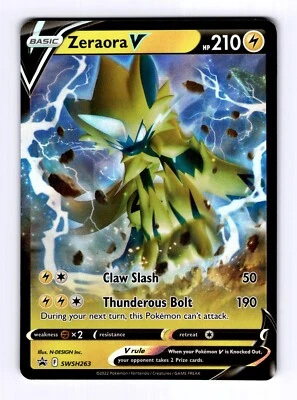 Zeraora V #SWSH263 SWSH: Sword & Shield Promo Cards - NM - Image 1 of 2