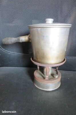 Ancien Réchaud et Casserole Alu - Photo 1/4