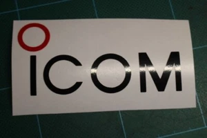 Naklejka Icom - Ham Radio DX Naklejka winylowa Reprodukcja 100mm x 48mm - Zdjęcie 1 z 7