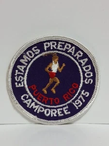 Vtg 1975 Estamos Preparados Puerto Rico Camporee BSA 3 Inch Patch Boy Scouts - Picture 1 of 2