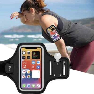 Brassard de course réfléchissant sac de téléphone de sport sac de bras de sport support de téléphone portable - Photo 1 sur 15