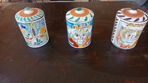 Vecchi contenitori barattoli,sale,farina, zucchero,ceramica De Simone - Foto 1 di 20