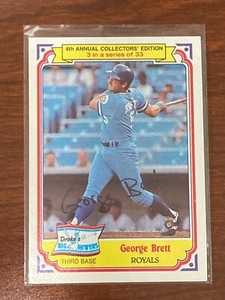 GEORGE BRETT 1984 TOPPS DRAKES BIG HITTERS KANSAS CITY ROYALS CARD #3
