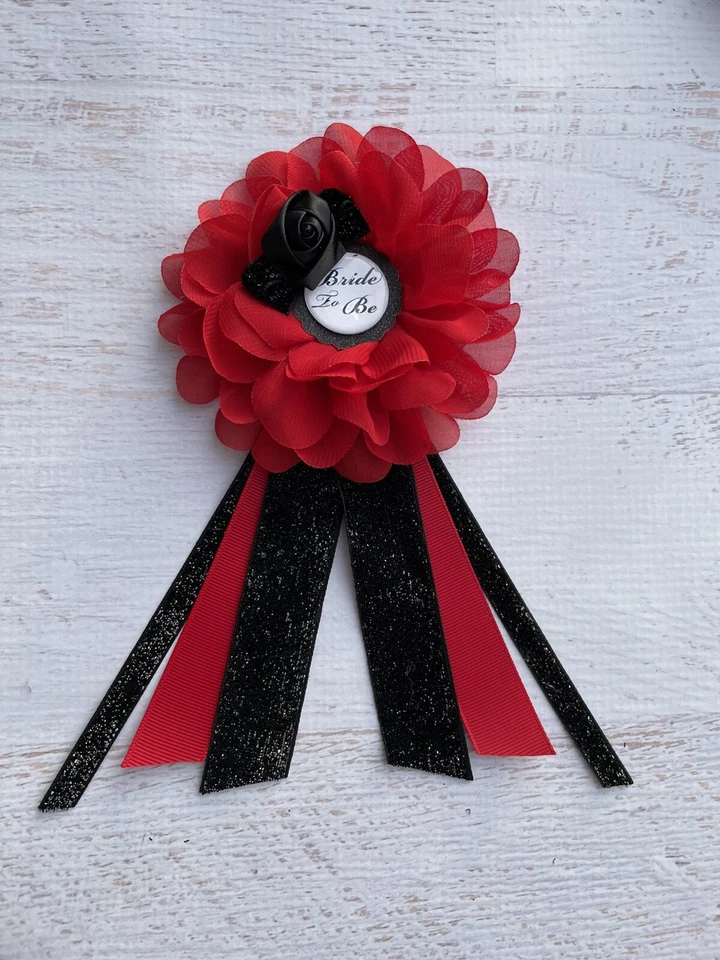 Broche corpete de chuveiro nupcial gótico vermelho/preto, noiva para ser corpete - Imagem 1 de 1