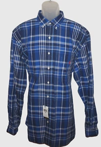 Polo Ralph Lauren Mens Long Sleeve Shirt Tall XLT Blue Plaid NWT $138 - Picture 1 of 8
