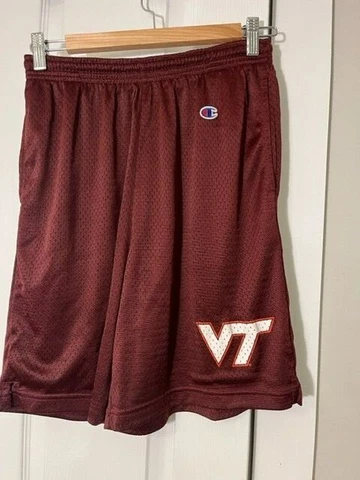 Champion Virginia Tech Shorts Gym Shorts Mens MEDIUM Drawstring pockets Hokies Cover