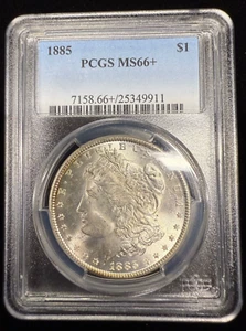 1885 P Morgan Silber Dollar PCGS MS66+ schöne Münze! - Bild 1 von 5
