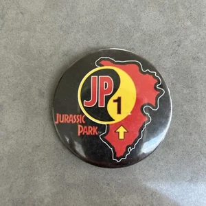 Jurassic Park Collectable Badge Button Pinback Vintage Jurassic Park 1 - Picture 1 of 11
