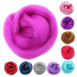 10g Handmade Wool Felt Materials Wool Yarn Roving - Bild 1 von 16