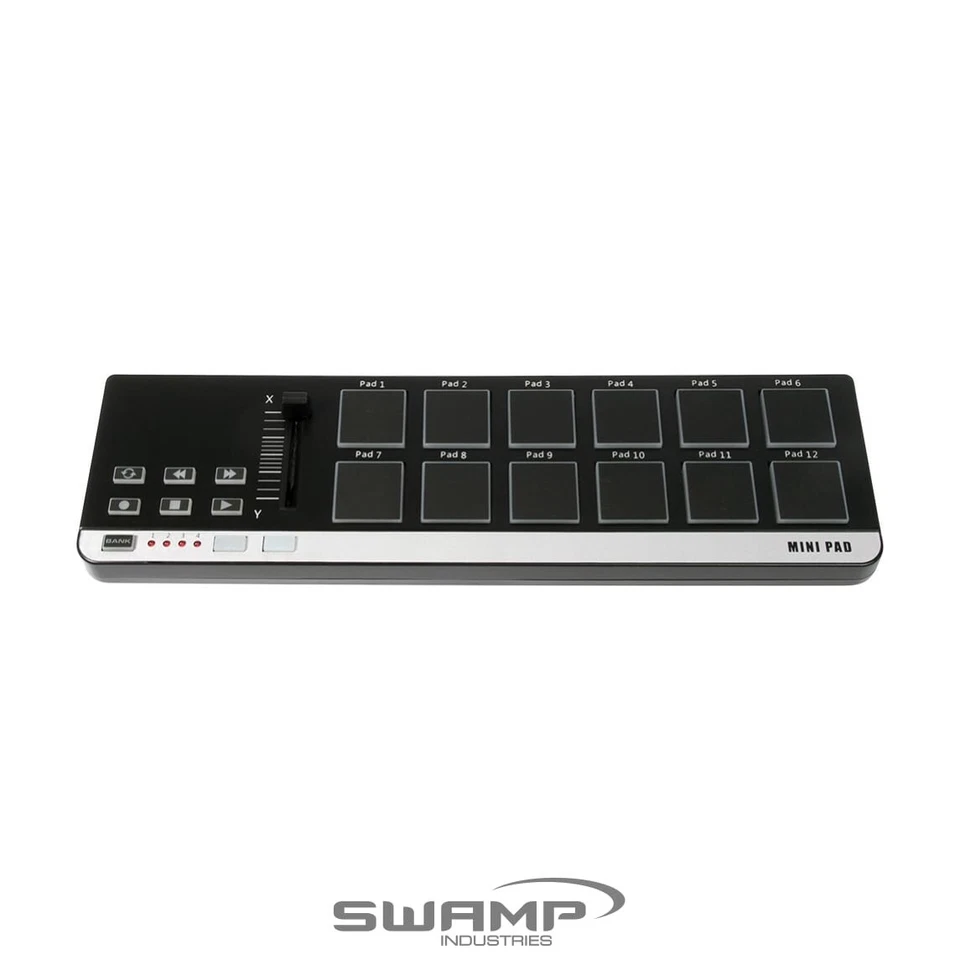 12 Pad MIDI Drum Machine - MIDI Controller Pads and Transport Playback Controls - Bild 1 von 1