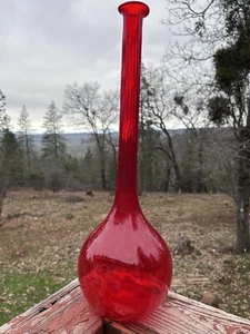 red Manganese empoli genie bottle Diamond Optic 20” - Picture 1 of 8
