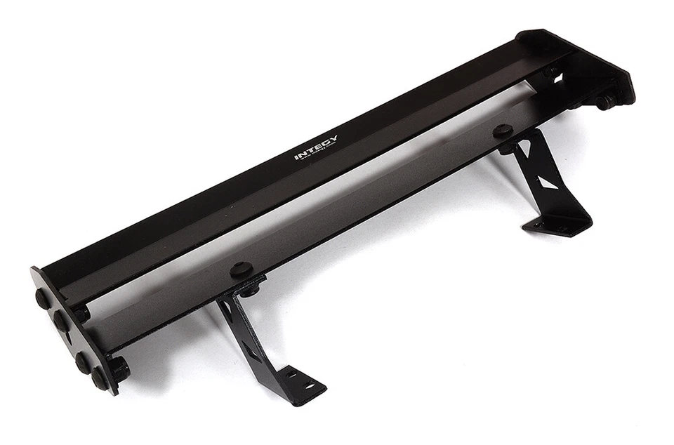 Black Realistic 1/10 Size Alloy & Carbon Fiber Rear Wing 180mm Width - Изображение 1 из 1