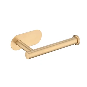 Toilet Paper Holder Self Adhesive Stainless Steel Rustproof Adhesive Toilet Roll - Picture 1 of 12