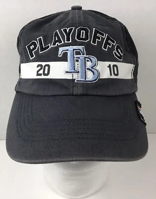 Tampa Bay Rays 2010 MLB Baseball Playoffs Cap Hat 47 Brand Authentic Post Season - Image 1 of 4
