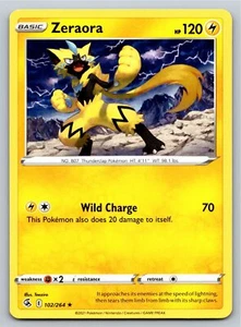 Zeraora 102/264 Rare Fusion Strike Pokemon Card - NM Near Mint - Imagen 1 de 2